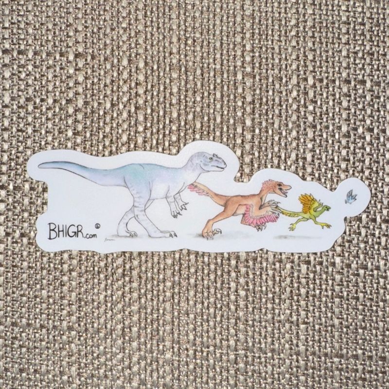 Dinosaur Bird Evolution - Sticker