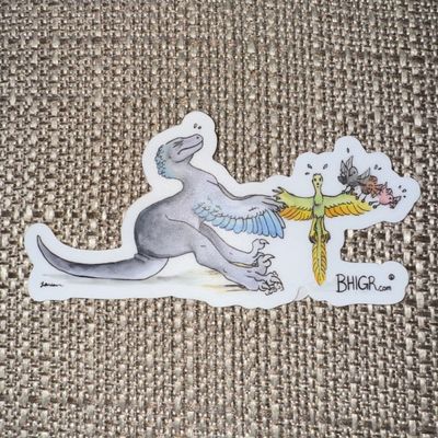 Archaeopteryx Fight - Sticker