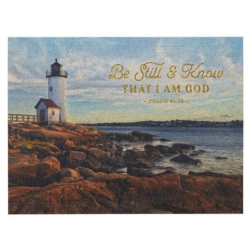Christian Art Gifts 500 Piece Scripture Puzzle for Men, Women, &amp; Children: Be Still &amp; Know