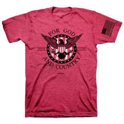 KHF3500-For God and Country - Red Heather 3X