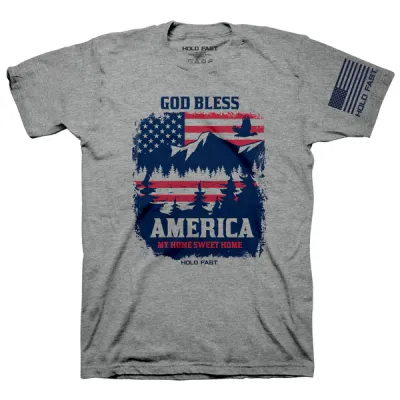 KHF4714-God Bless America Scene T-Shirt L