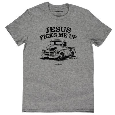 GTA4397-Jesus Picks Me Up - Athletic Heather L