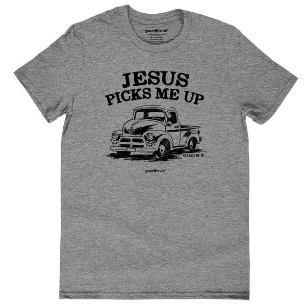 GTA4397-Jesus Picks Me Up - Athletic Heather 3X