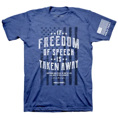 KHF4100-George Washington Speech Adult T-Shirt, Blue 2X