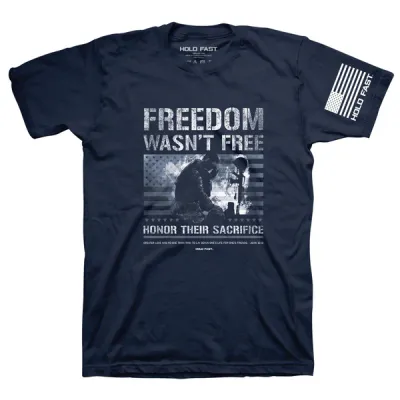 KHF3339-Freedom Wasnt Free Adult T-Shirt, Navy S