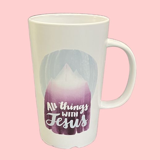 61765-With Jesus Latte Mug