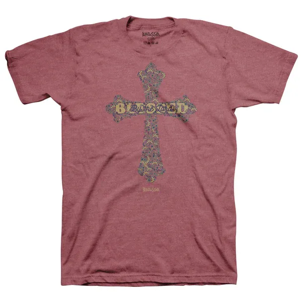 APT4820-Blessed Cross Heather Mauve Adult Large