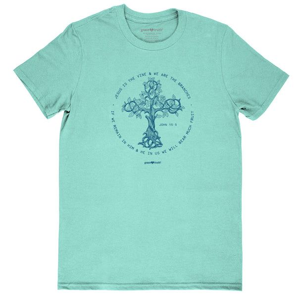 GTA4394-Thorn Cross T-Shirt, Celadon XL
