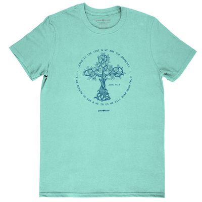 GTA4394-Thorn Cross T-Shirt, Celadon XL