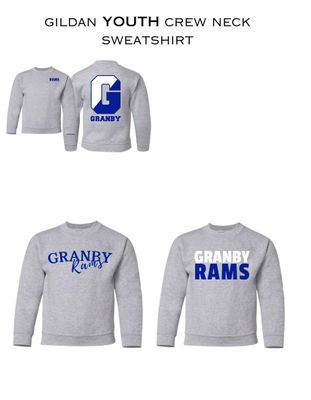 Granby Booster YOUTH Crew Neck sweatshirt