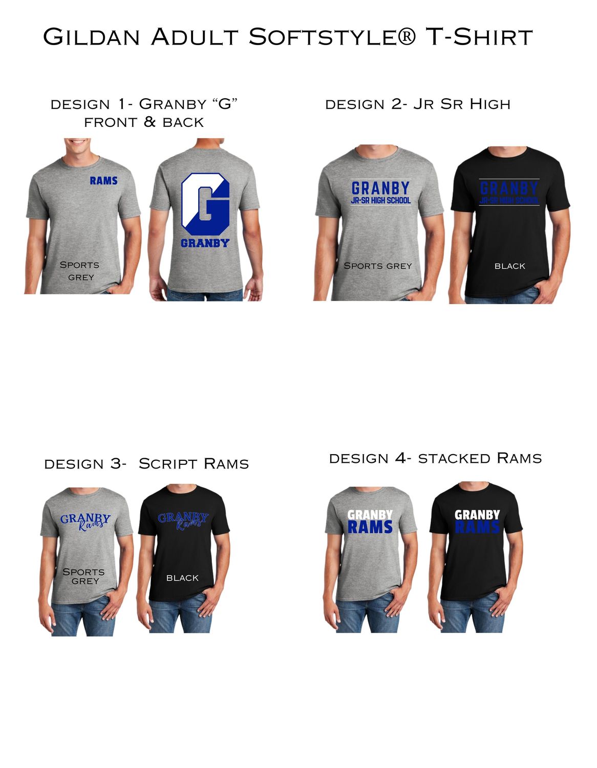 Granby Booster Crew neck T-Shirt