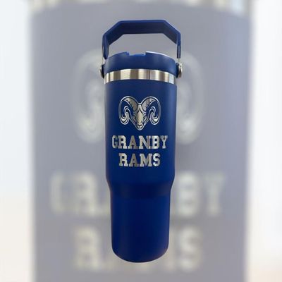 Granby Booster 28oz Tumbler w/ handle and pop-up straw