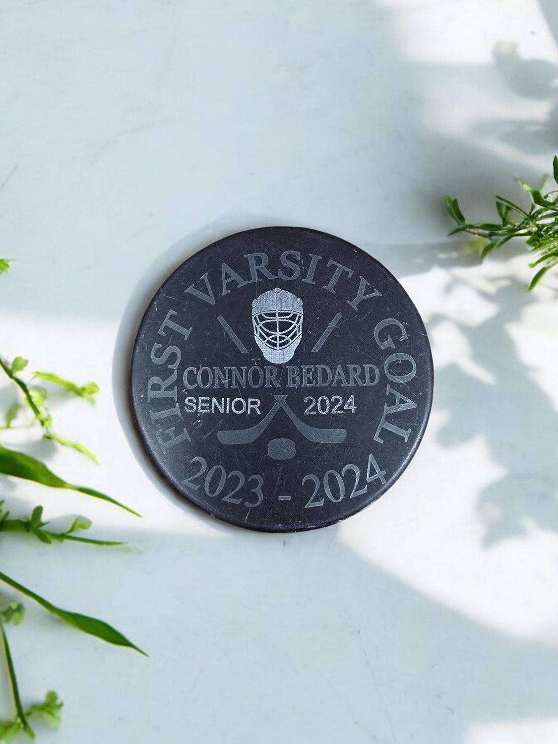 Custom Engraved Hocky Puck