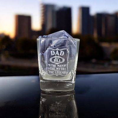 12 Oz Square Shaped Whiskey Rock Glass
