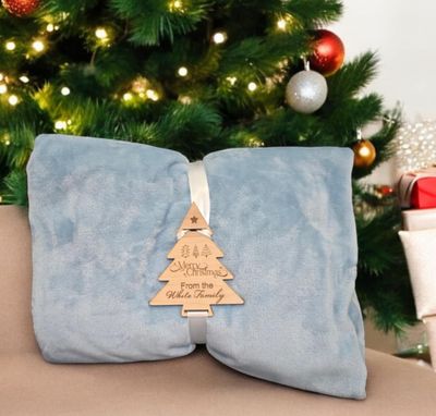 Cozy Blanket with Keepsake Ornament Holder