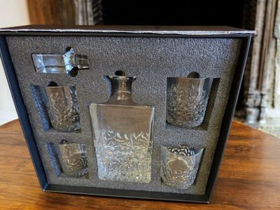 Square Custom Whiskey Decanter Set | Personalized Glass Decanter | |Gifts for New Homebuyers | Bourbon Decanter Set Personalized | Engraved