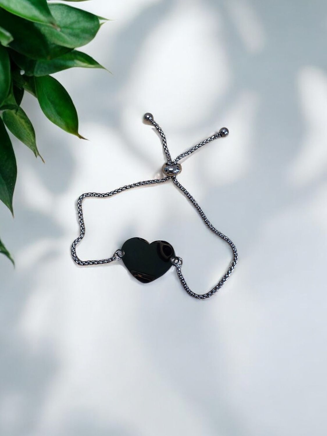 Elegant Silver Heart Bracelet