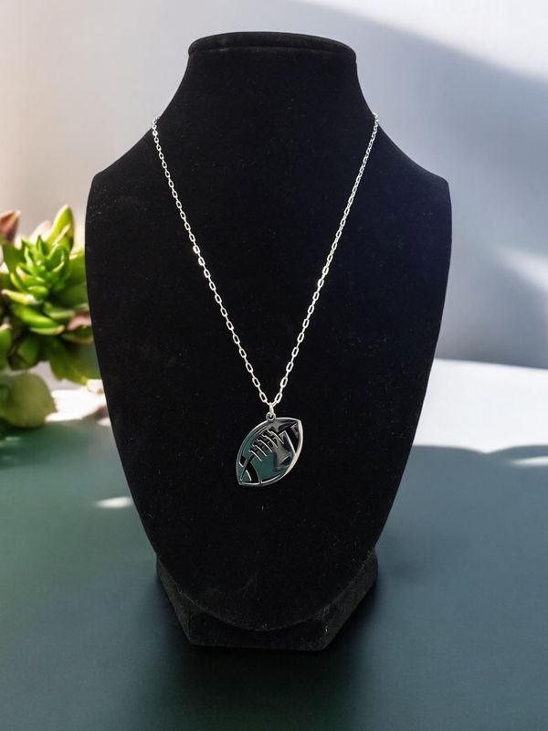 Custom Engraved Football Necklace