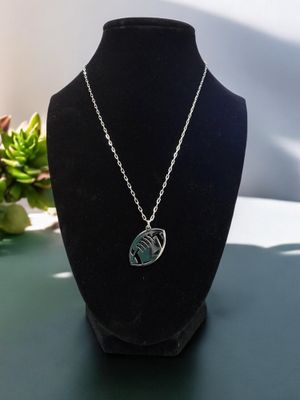 Custom Engraved Football Necklace