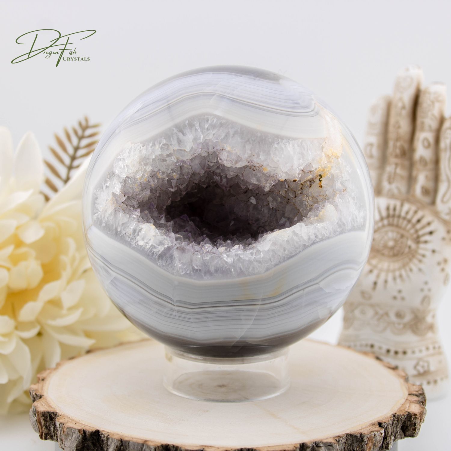Druzy Agate Sphere