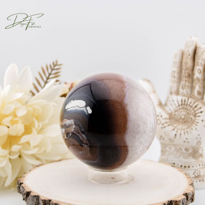Druzy Agate Sphere