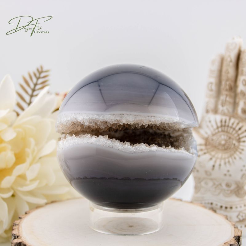 Druzy Agate Sphere
