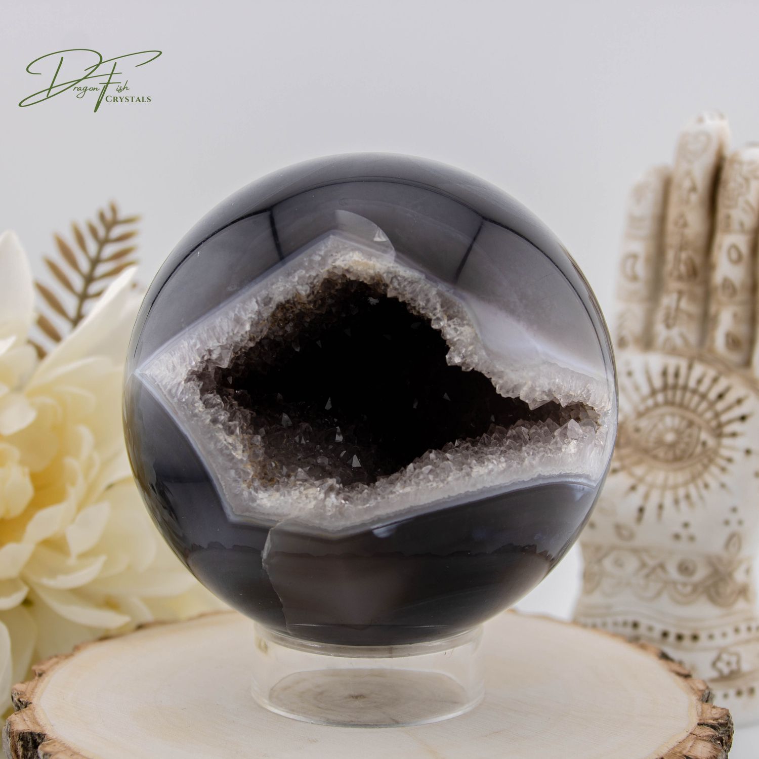 Druzy Agate Sphere