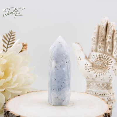 Blue Calcite Tower