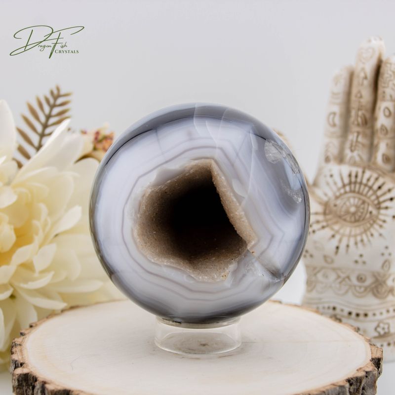 Druzy Agate Sphere