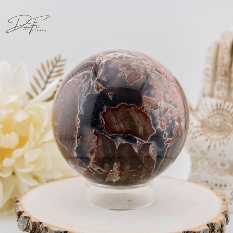 Brecciated Jasper Sphere
