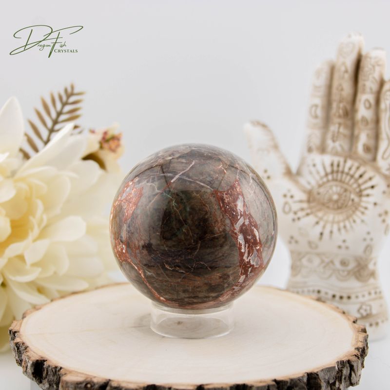 Brecciated Jasper Sphere