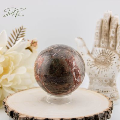 Brecciated Jasper Sphere