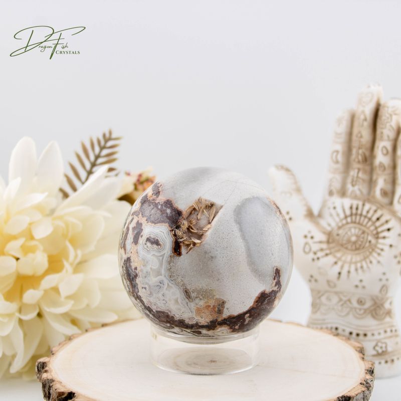 Crazy Lace Agate Sphere