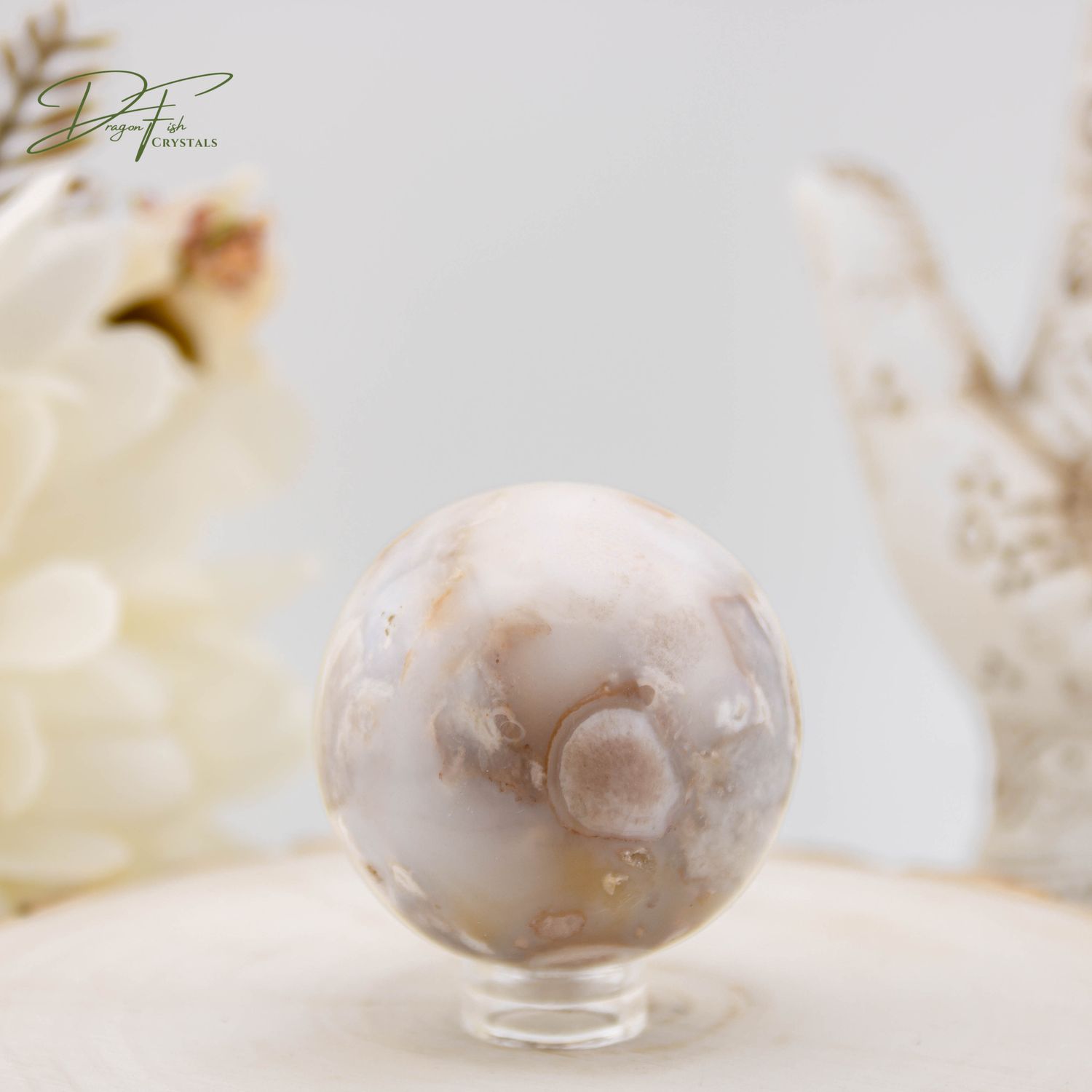 Flower Agate Sphere