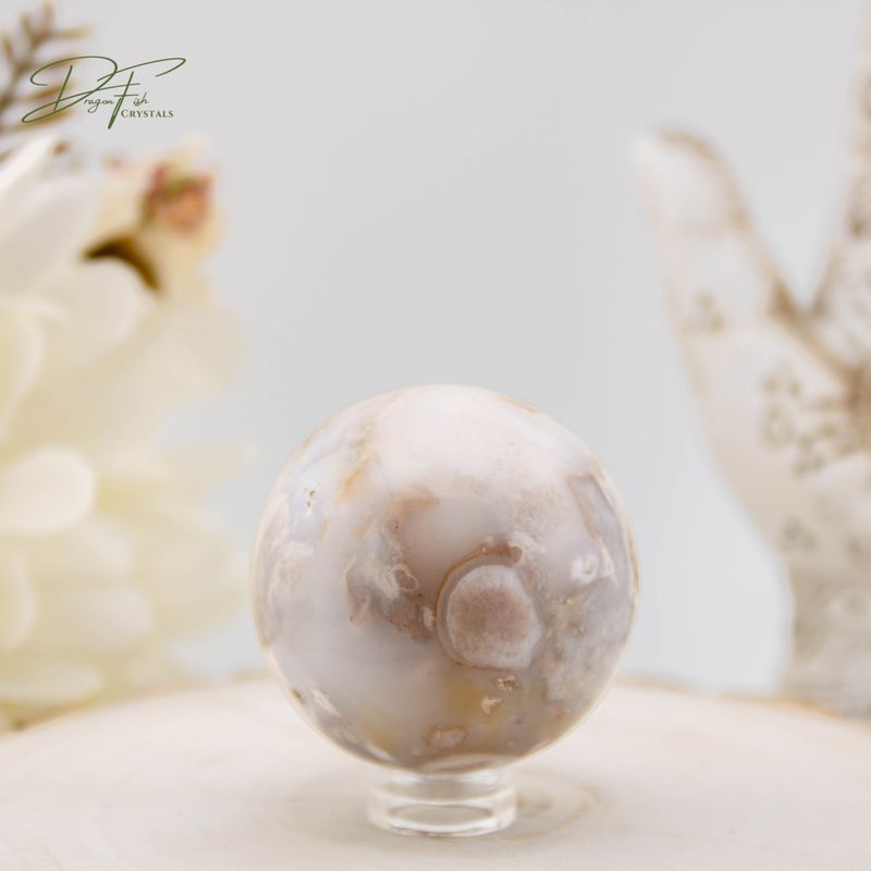 Flower Agate Sphere