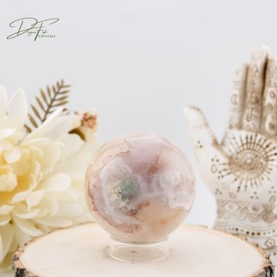 Flower Agate Sphere