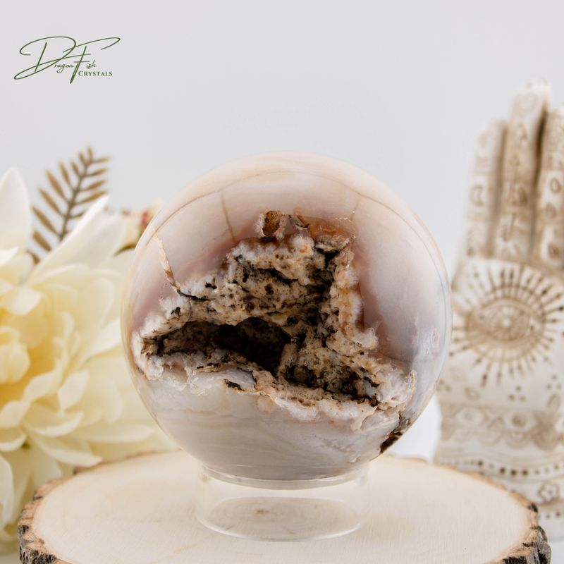 Flower Agate Sphere