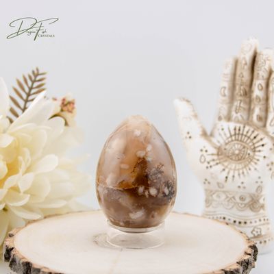 Flower Agate Egg