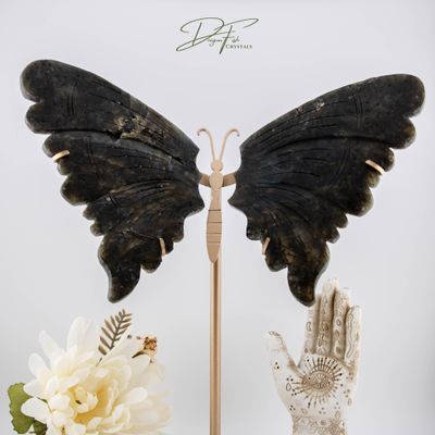Labradorite Butterfly with Stand