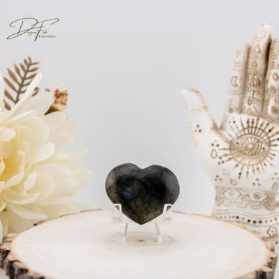 Labradorite Heart