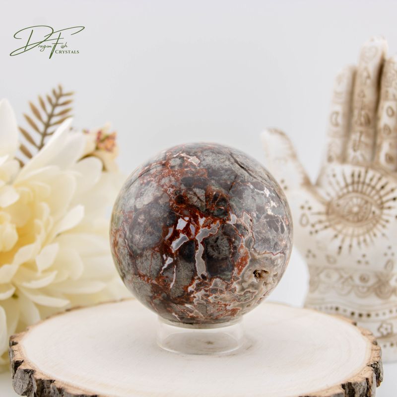 Money Agate Sphere