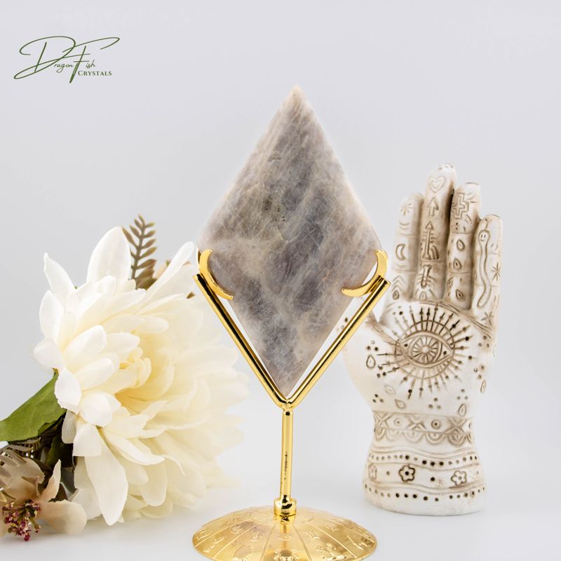 Moonstone Diamond with Stand