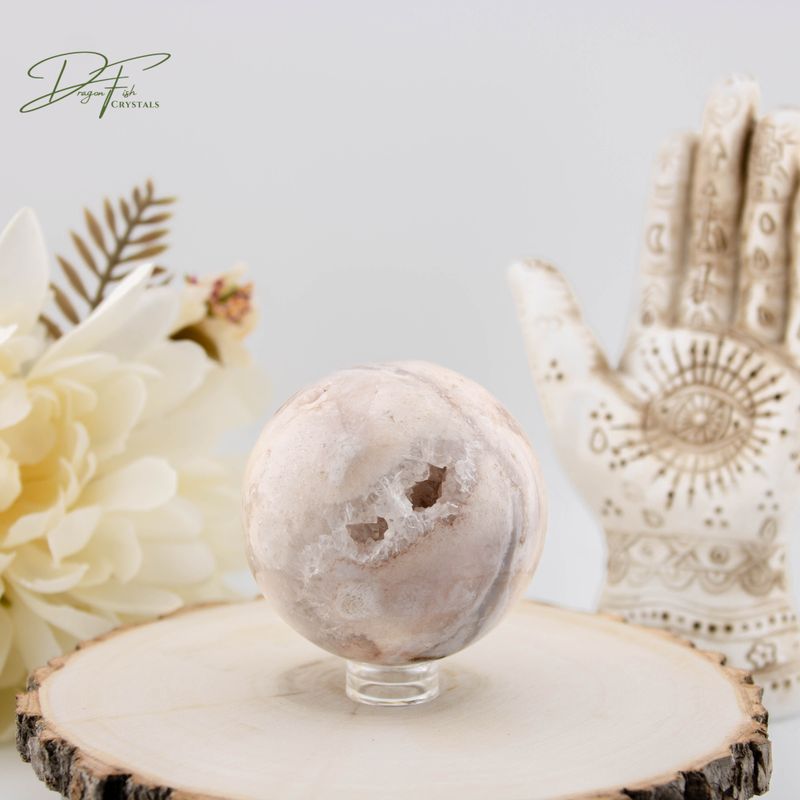 Druzy Pink Amethyst Sphere