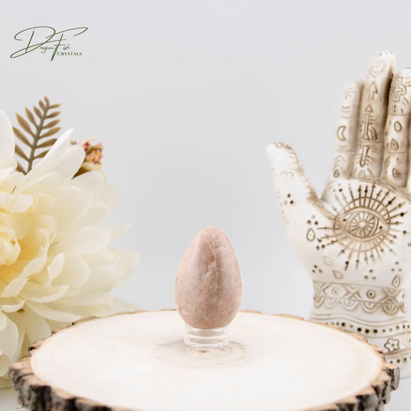 Peach Moonstone Egg