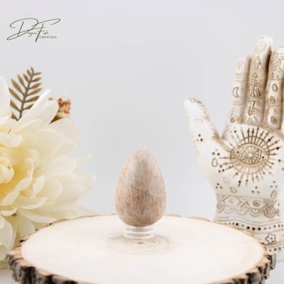 Peach Moonstone Egg