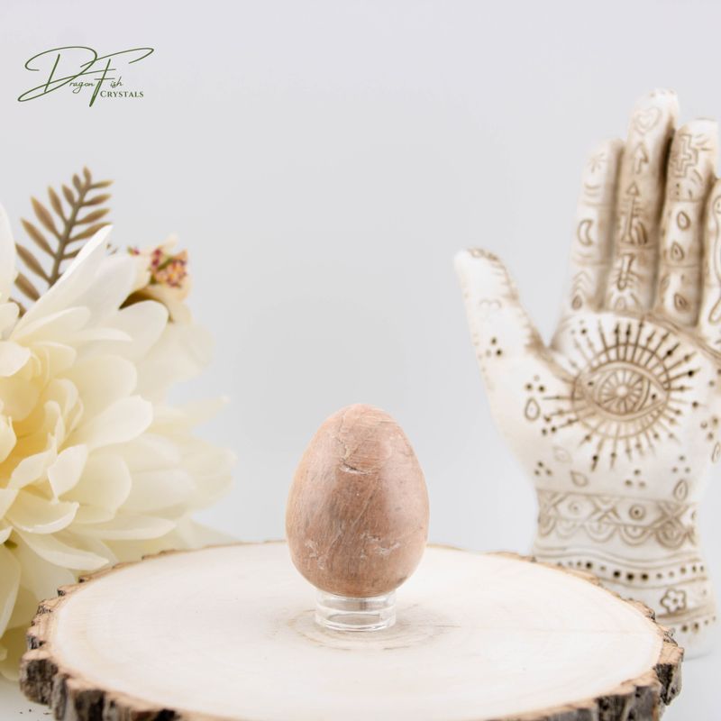 Peach Moonstone Egg