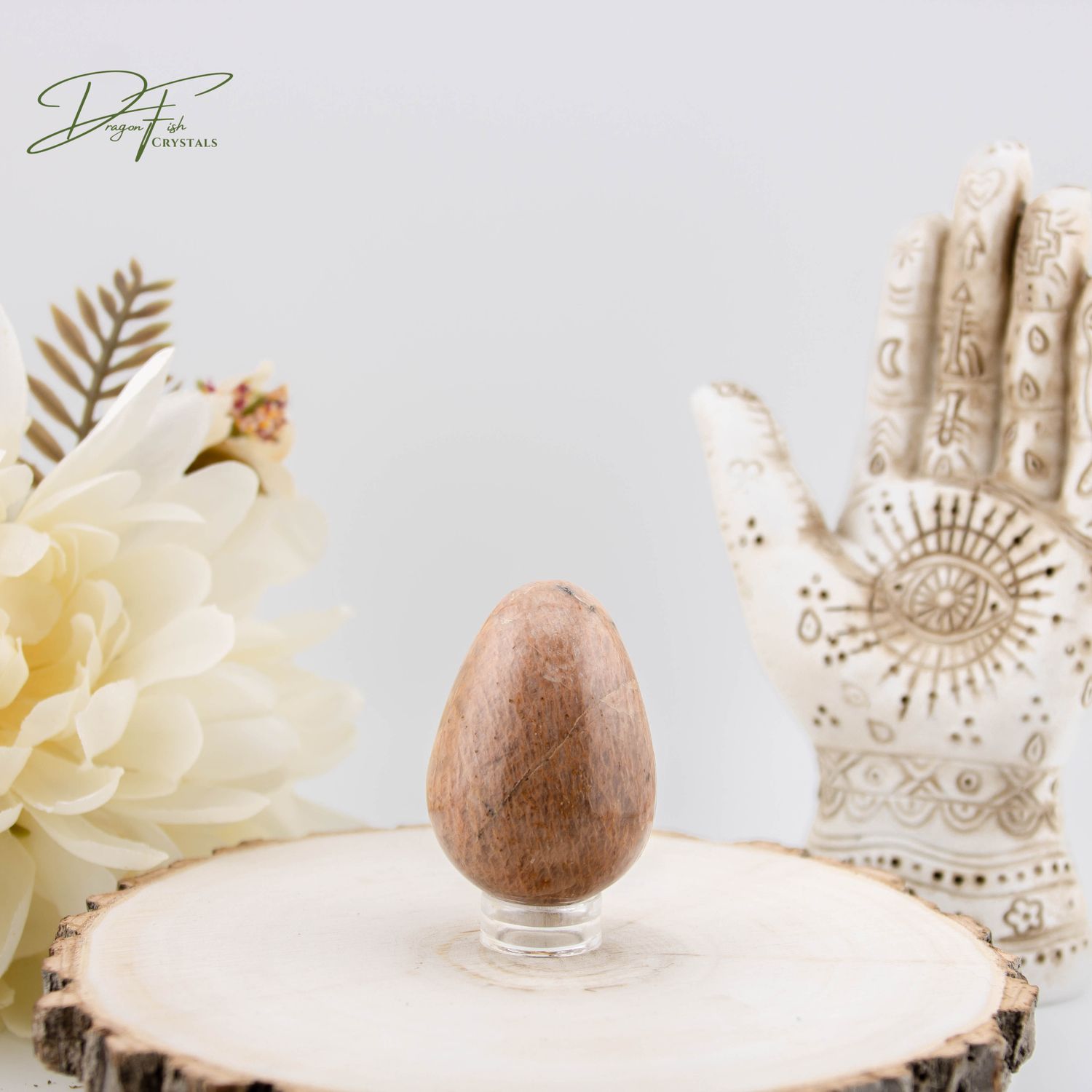 Peach Moonstone Egg