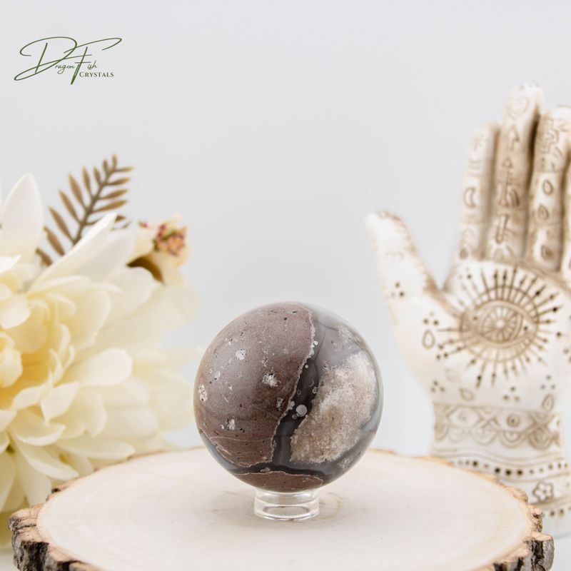 Volcano Agate Sphere