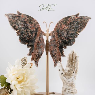 Unakite Butterfly with Stand