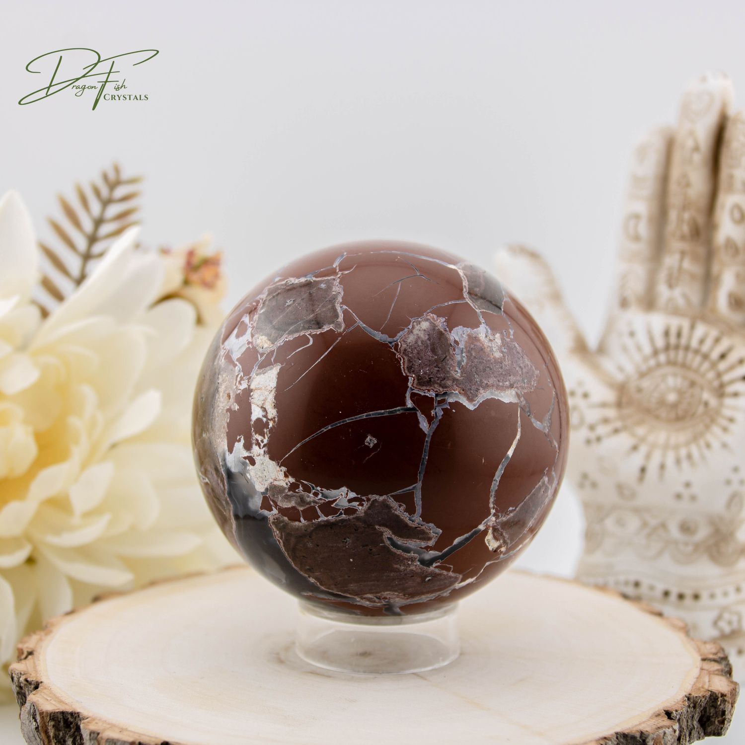 Volcano Agate Sphere